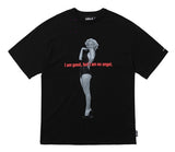 アジョバイアジョ(AJOBYAJO) MM Slogan T-Shirt [BLACK]