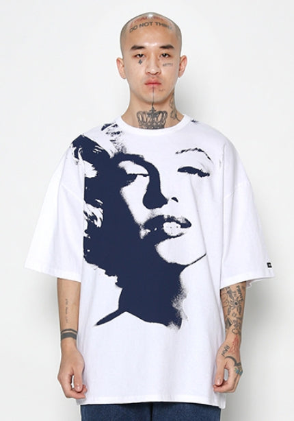 アジョバイアジョ(AJOBYAJO)  MM Face T-Shirt [WHITE]