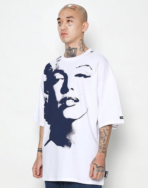 アジョバイアジョ(AJOBYAJO)  MM Face T-Shirt [WHITE]