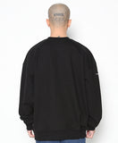 アジョバイアジョ(AJOBYAJO) MM Nylon Patched Sweatshirt [BLACK]