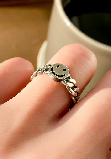 PASION (パシオン) [SILVER925] Happy Smile Chain Ring