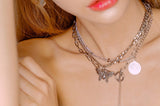 PASION (パシオン) Antique Butterfly Clip Choker Necklace