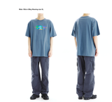 mahagrid (マハグリッド)  SHADOW DANCE TEE [BLUE]