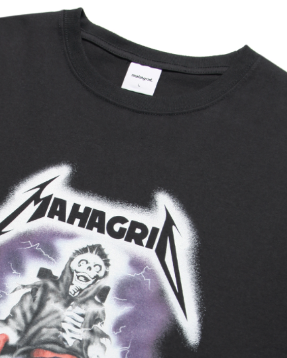 mahagrid (マハグリッド) THRILLER MAN TEE [CHARCOAL
