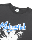 mahagrid (マハグリッド)  FLOWER PRINT TEE [CHARCOAL]
