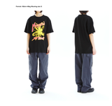 mahagrid (マハグリッド)  FLOWER PRINT TEE [BLACK]