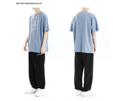 mahagrid (マハグリッド) ANGEL CROSS STITCH TEE [LIGHT BLUE]