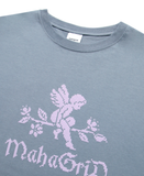 mahagrid (マハグリッド) ANGEL CROSS STITCH TEE [LIGHT BLUE]