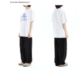 mahagrid (マハグリッド) ANGEL CROSS STITCH TEE [LIGHT GREY]