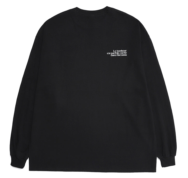 benir (ベニル)  BENIR MINI CLOVER LONG SLEEVE TEE [BLACK]