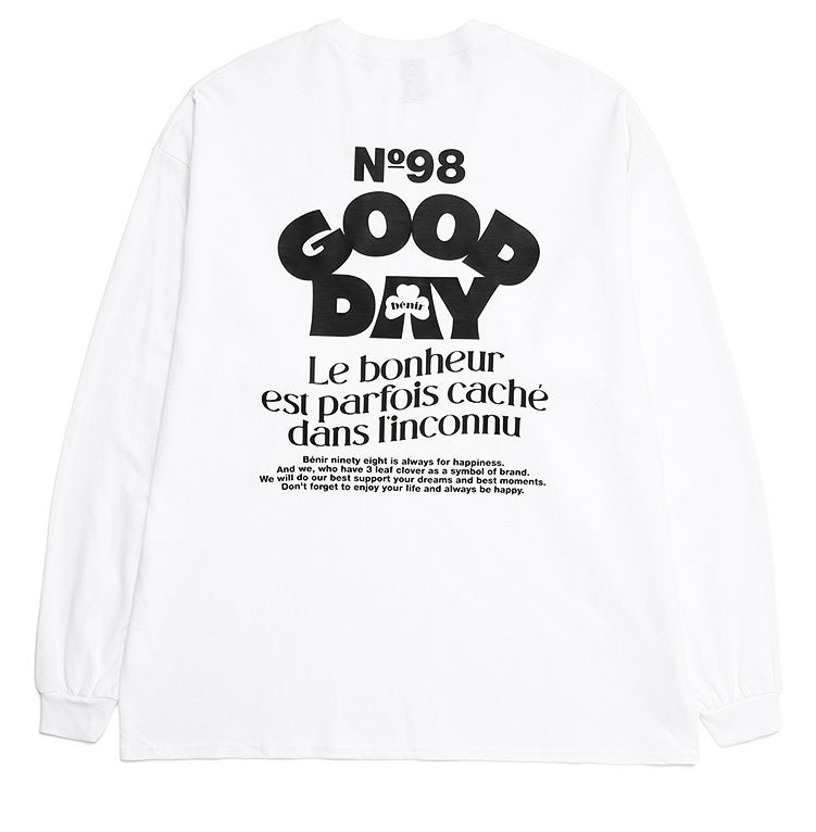 benir (ベニル)  BENIR CLOVER LONG SLEEVE TEE [WHITE]