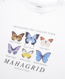 mahagrid (マハグリッド) BUTTERFLIES TEE [WHITE]