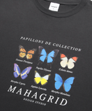 mahagrid (マハグリッド) BUTTERFLIES TEE [CHARCOAL]