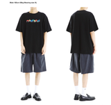 mahagrid (マハグリッド) ALPHABET FRIENDS TEE [BLACK]