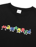 mahagrid (マハグリッド) ALPHABET FRIENDS TEE [BLACK]