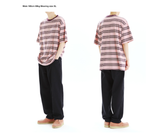 mahagrid (マハグリッド) ROPE LOGO STRIPED TEE [PINK]