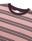 mahagrid (マハグリッド) ROPE LOGO STRIPED TEE [PINK]