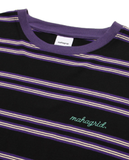 mahagrid (マハグリッド) ROPE LOGO STRIPED TEE [BLACK]