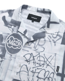 mahagrid (マハグリッド) DOWNTOWN OPEN COLLAR SHIRT [GREY]