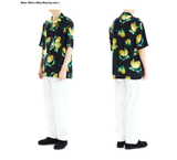 mahagrid (マハグリッド) LEMON OPEN COLLAR SHIRT [BLACK]