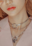 PASION (パシオン) [Surgical] Circle Chain Choker Necklace