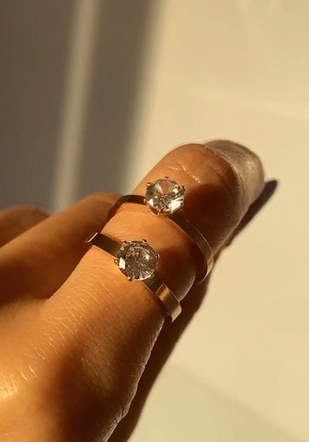 PASION (パシオン) [Surgical] Rose and Gold Point Cubic Ring