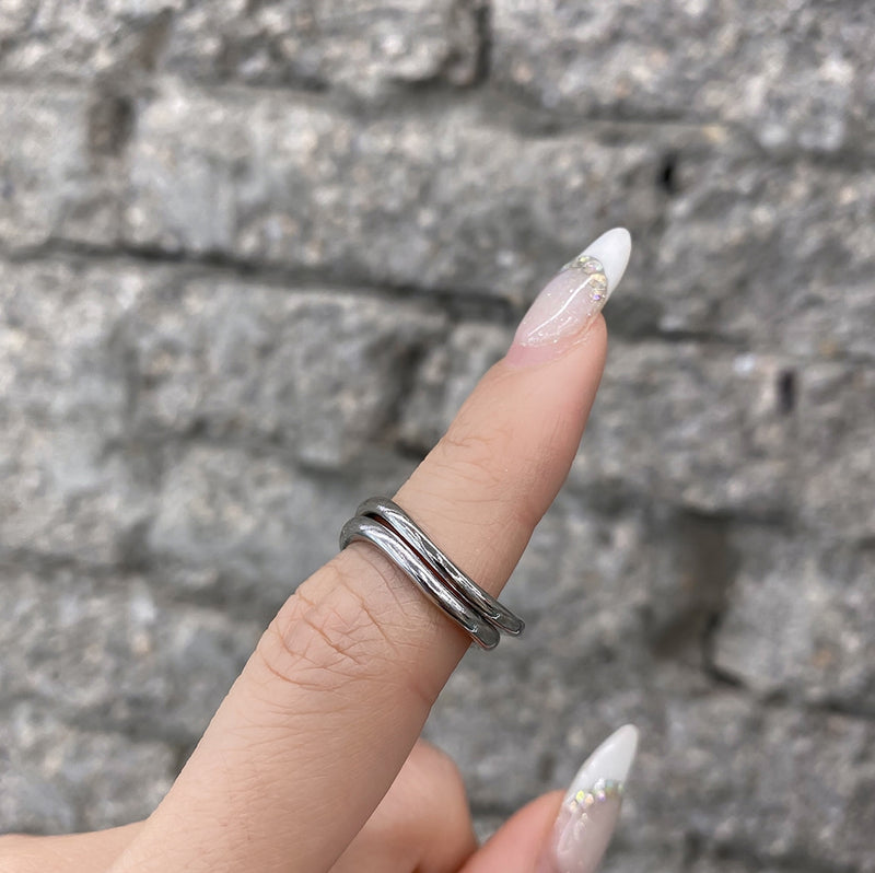 PASION (パシオン) Wave Layered Ring