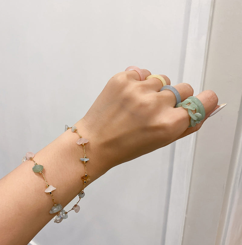 PASION (パシオン) Pebble Bead Necklace Collection (3 colors)