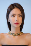 PASION (パシオン) center bold chain necklace(Gold/Silver)