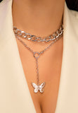 PASION (パシオン) drop butterfly necklace