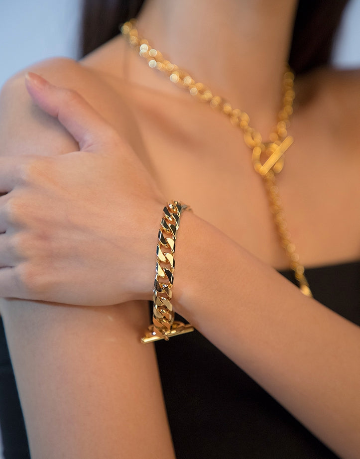 PASION (パシオン) Diger Goldy Bold Chain Bracelet