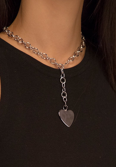 PASION (パシオン) Little Chain Heart Pendant Necklace