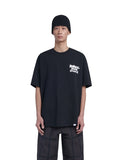 NOMANUAL(ノーマニュアル)  DOODLE LOGO T-SHIRT - BLACK