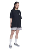 NOMANUAL(ノーマニュアル)  DOODLE LOGO T-SHIRT - BLACK