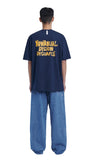 NOMANUAL(ノーマニュアル)  DOODLE LOGO T-SHIRT - DARK NAVY