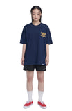 NOMANUAL(ノーマニュアル)  DOODLE LOGO T-SHIRT - DARK NAVY