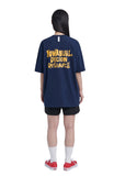 NOMANUAL(ノーマニュアル)  DOODLE LOGO T-SHIRT - DARK NAVY