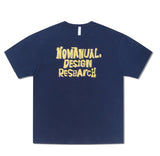 NOMANUAL(ノーマニュアル)  DOODLE LOGO T-SHIRT - DARK NAVY
