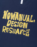 NOMANUAL(ノーマニュアル)  DOODLE LOGO T-SHIRT - DARK NAVY