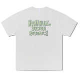 NOMANUAL(ノーマニュアル)  DOODLE LOGO T-SHIRT - CREAM