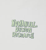 NOMANUAL(ノーマニュアル)  DOODLE LOGO T-SHIRT - CREAM