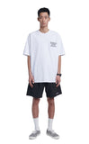 NOMANUAL(ノーマニュアル)  DOODLE LOGO T-SHIRT - WHITE