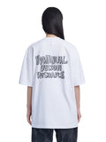 NOMANUAL(ノーマニュアル)  DOODLE LOGO T-SHIRT - WHITE