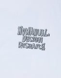 NOMANUAL(ノーマニュアル)  DOODLE LOGO T-SHIRT - WHITE