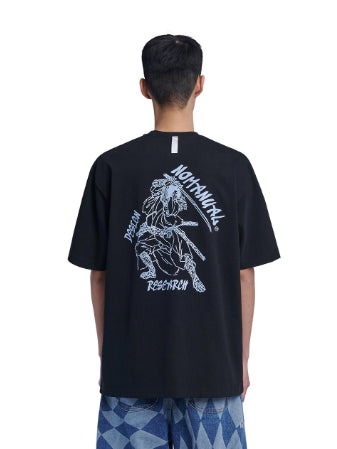NOMANUAL(ノーマニュアル)  SAMURAI T-SHIRT - BLACK