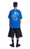 NOMANUAL(ノーマニュアル)  SAMURAI T-SHIRT - COBALT