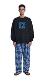 NOMANUAL(ノーマニュアル)  D.T CHECKERBOARD DENIM PANTS - WASHED BLUE
