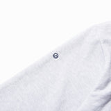 NOMANUAL(ノーマニュアル)  EMBROIDERED LOGO HOODIE - WHITE MELANGE