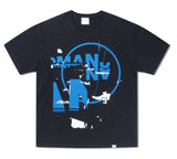 NOMANUAL(ノーマニュアル)  S.S PRINT T-SHIRT - BLACK