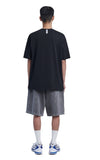 NOMANUAL(ノーマニュアル)  S.S PRINT T-SHIRT - BLACK